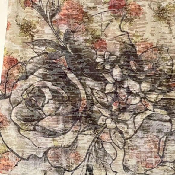 Large Floral Daytrip Short Sleeve Burnout Tee with Metallic Studs - Picture 3 of 9